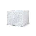 witte plantenbak vierkant buiten - industrieel