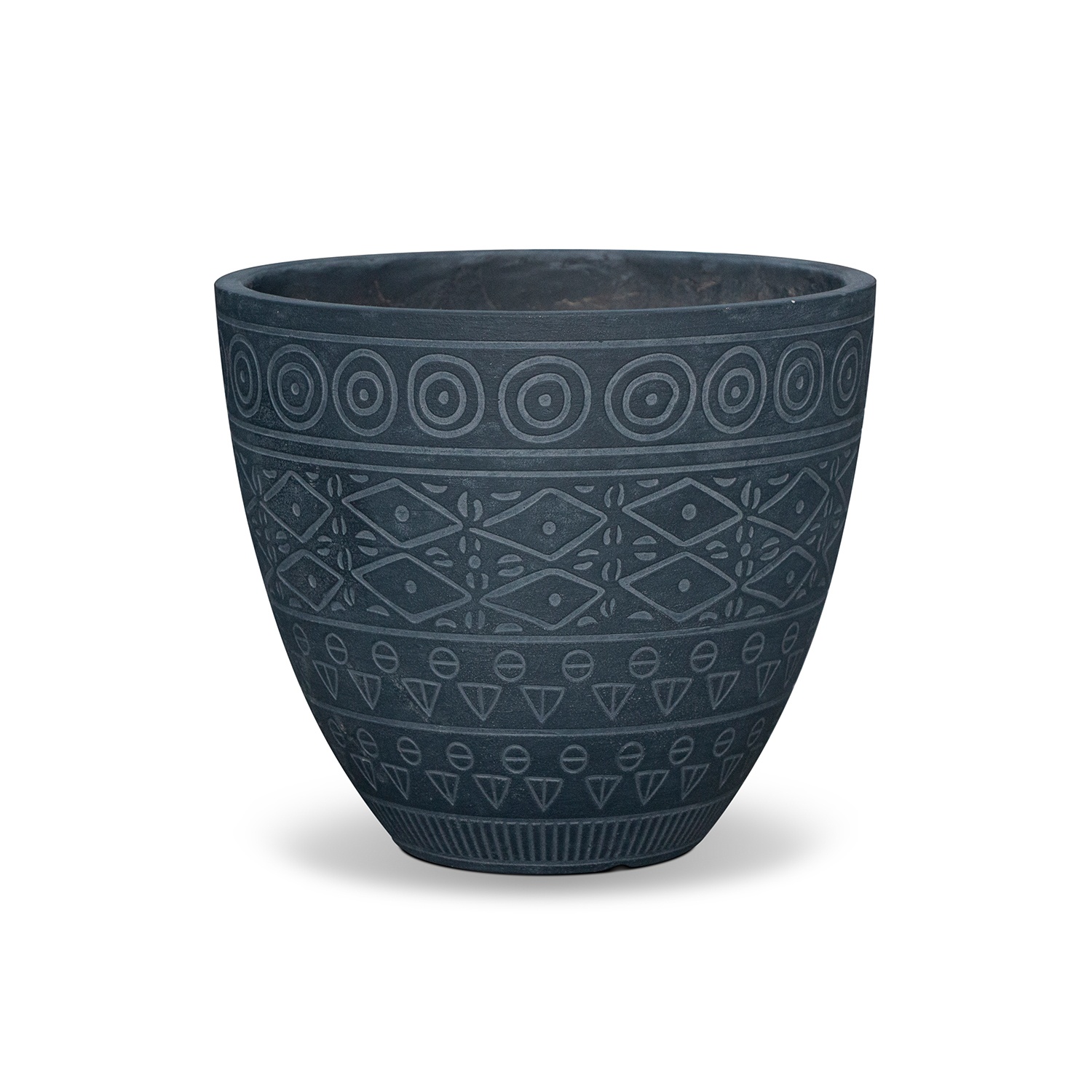 bloempot bohemian - grijs - marokkaans - MA'AM Pottery FAY